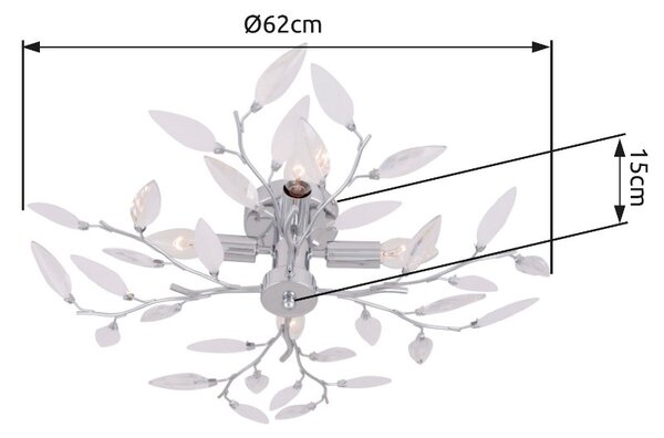 Globo 63160-4 přisazené stropní svítidlo Vida 4x40W | E14