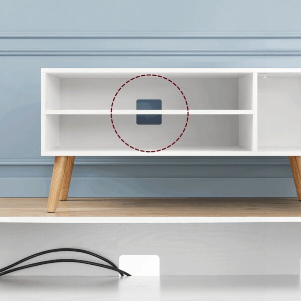 Stolek pod TV bílý AKF-E1146 WT