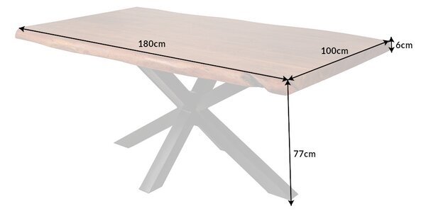Designový jídelní stůl Massive Nature 180 cm akácie