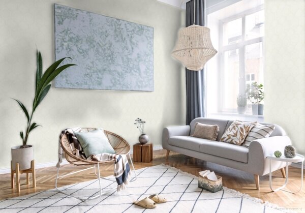A.S. Création | Vliesová tapeta na zeď Pop Style 37479-1 | 0,53 x 10,05 m | bílá, metalická, šedá