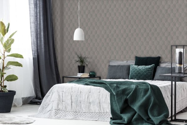 A.S. Création | Vliesová tapeta na zeď Pop Style 37478-5 | 0,53 x 10,05 m | černá, metalická, hnědá, šedá