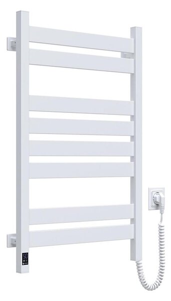 Elektrický sušák na ručníky s termostatem LARGO 168W 80x50 cm bílá pravá