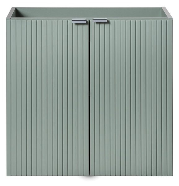 Koupelnová skříňka s deskou LINE Reed Green D60/4 | 60 cm