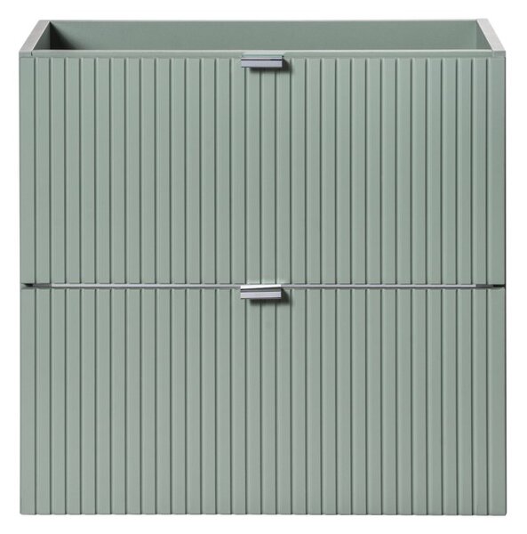 Koupelnová skříňka s deskou LINE Reed Green D60/3 | 60 cm