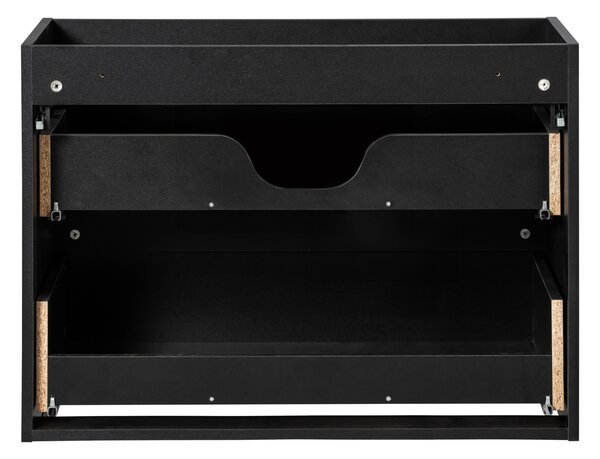 Skříňka pod umyvadlo NOVA Black 82-80-2S | 80 cm