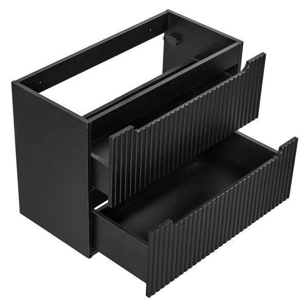 Skříňka pod umyvadlo NOVA Black 82-80-2S | 80 cm