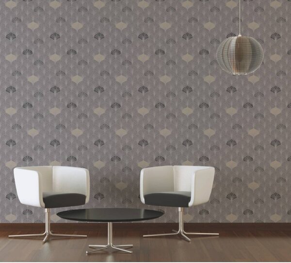 A.S. Création | Vliesová tapeta na zeď Pop Style 37483-2 | 0,53 x 10,05 m | béžová, šedá