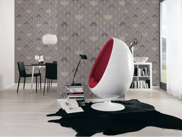 A.S. Création | Vliesová tapeta na zeď Pop Style 37483-2 | 0,53 x 10,05 m | béžová, šedá