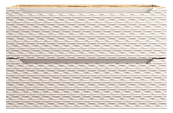 Skříňka pod umyvadlo OCEAN Beige 82-90-2S | 90 cm