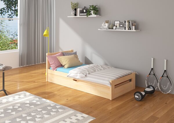 Nízká postel pro děti 80x180 cm Litto Borovice