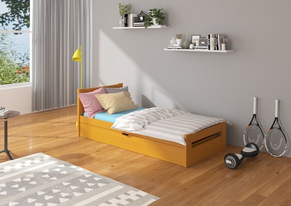 Nízká postel pro děti 80x180 cm Litto Buk
