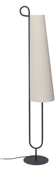 FERM LIVING Stojací lampa Ancora, Black/Natural