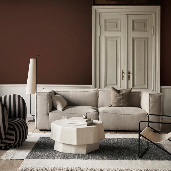 FERM LIVING Stojací lampa Ancora, Black/Natural