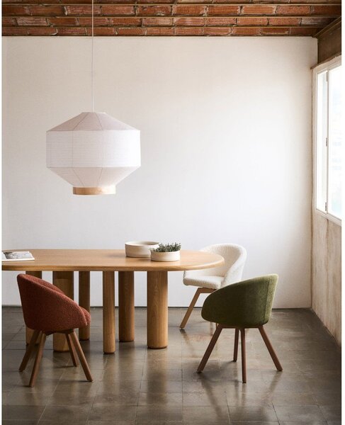 Jídelní stůl v dekoru jasanu 105x220 cm Mailen – Kave Home