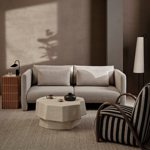 FERM LIVING Stojací lampa Ancora, Black/Natural