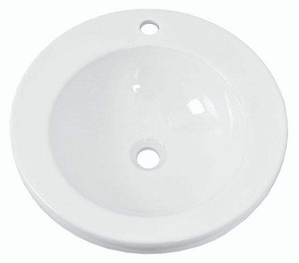 Deskové keramické umyvadlo Azzurra L1453 (ø 50 x 15 cm)