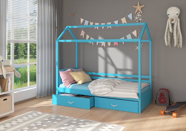 Dětská postel 80x180 cm Madge Modrá