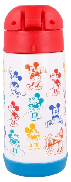 Dětská nerezová lahev s brčkem, 360ml, Stor, Mickey
