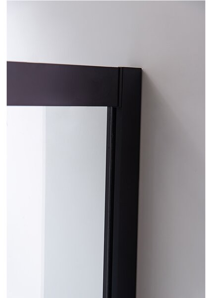 BPS-koupelny Čtvrtkruhový sprchový kout HYD-RK01A 80x80 cm černá/transparent + vanička HYD-RSV-SXL01A černá