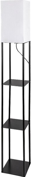 Brilagi - Stojací lampa s poličkami GRADUS 1xE27/40W/230V 150 cm černá/bílá