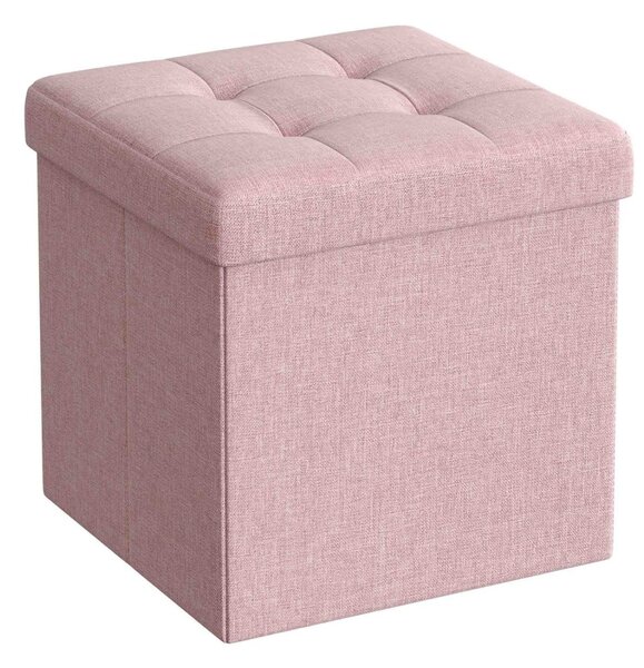 VASAGLE taburetka 30x30x30 LSF028R01 v růžové barvě