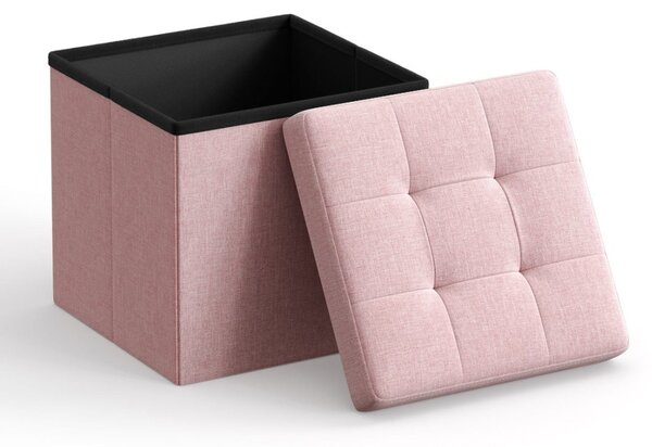 VASAGLE taburetka 30x30x30 LSF028R01 v růžové barvě
