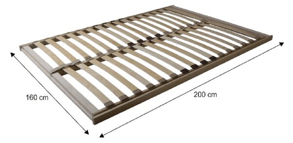 KONDELA Rošt vyklápěcí, 160x200 cm, BASIC FLEX FRONT