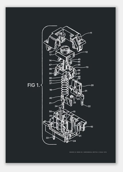 MECHANICAL SWITCH Dark Blue / A3