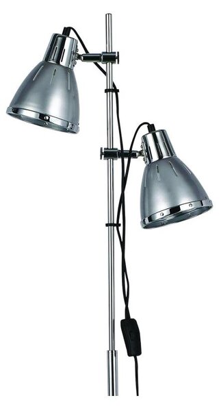 Ideal Lux - Stojací lampa 2xE27/60W/230V stříbrná ID042794