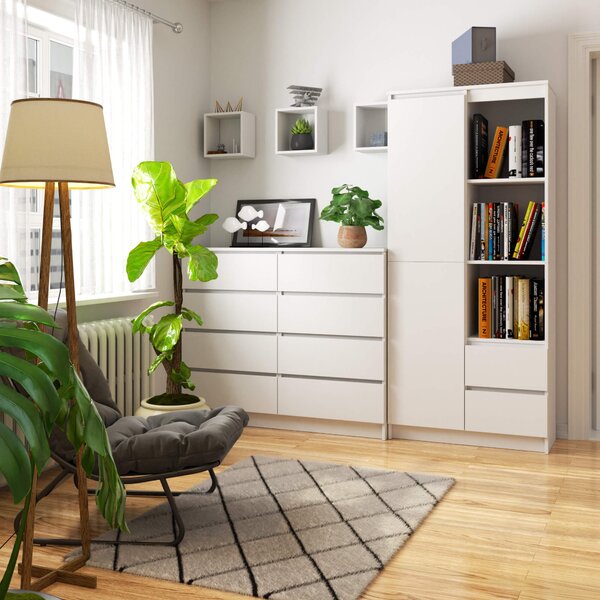 Ak furniture Skříň Rexa 80 cm bílá