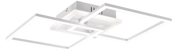 Trio Leuchten R62793431 VENIDA - Stropní lustr stmívatelný klasickým vypínačem v bílé barvě, LED 25W, 4000K, 3000lm, 57 x 35cm (Moderní stropní lustr s neutrální barvou světla)