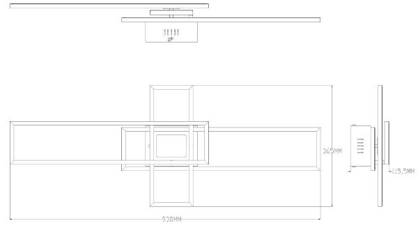 Zuma Line MS243-BK - LED Stm. svítidlo LUMENZ LED/55W/230V 3000-6000K černá + DO