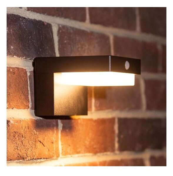 Zuma Line WT33811-LED Solární nástěnné svítidlo GRID LED/4,5W/2000mAh IP44 černá