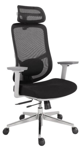 Kancelářská ergonomická židle Neoseat ALLY WHITE — černá / bílá, nosnost 150 kg