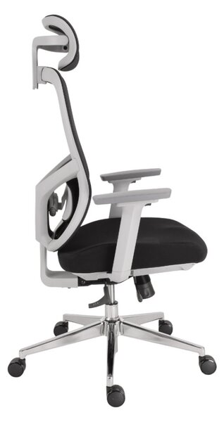 Kancelářská ergonomická židle Neoseat ALLY WHITE — černá / bílá, nosnost 150 kg