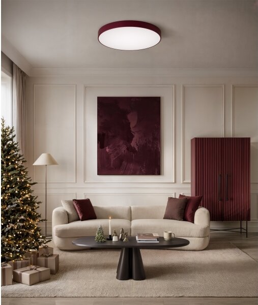 Brilagi - Stropní svítidlo CLARE 4xE27/40W/230V pr. 50 cm burgundy