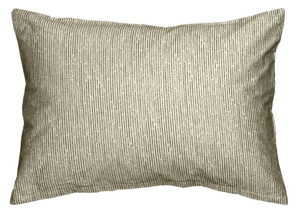 Povlak SATÉN PLUS proužky béžovočerná 50 x 70 cm
