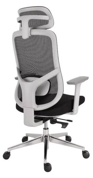 Kancelářská ergonomická židle Neoseat ALLY WHITE — černá / bílá, nosnost 150 kg