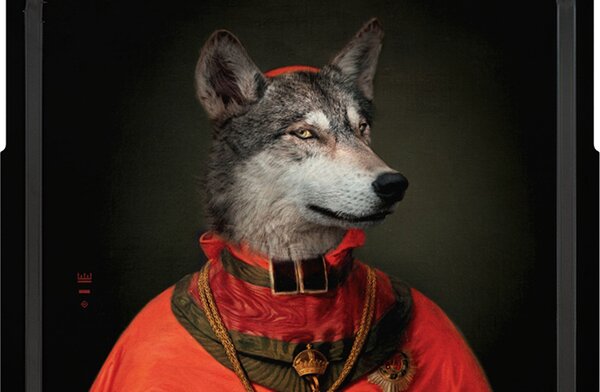 Ibride designové obrazy/podnosy Le loup