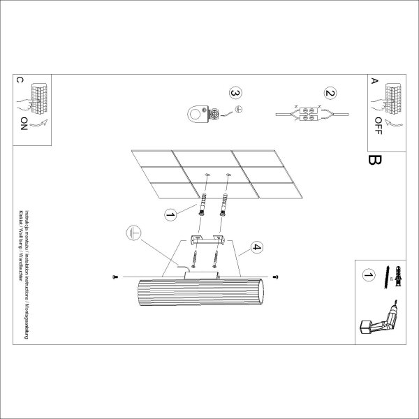 Brilagi - LED Nástěnné svítidlo CRESTO 2xGU10/10W/230V 30 cm černá