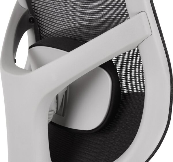 Kancelářská ergonomická židle Neoseat ALLY WHITE — černá / bílá, nosnost 150 kg