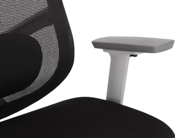 Kancelářská ergonomická židle Neoseat ALLY WHITE — černá / bílá, nosnost 150 kg