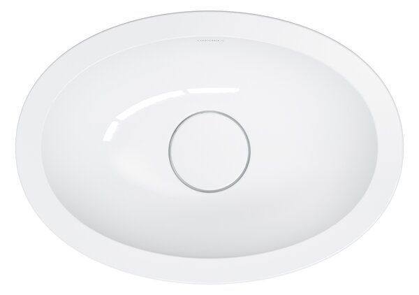 Omnires Shell M+ umyvadlo 38x25 cm oválné pod pult bílá lesk SHELL380UPBP