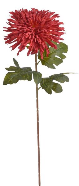 Chryzantéma 72 cm - červená s oranžovým podbarvením