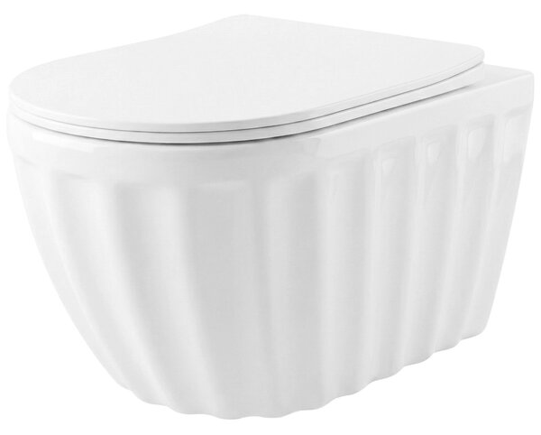 WC mísa bez splachovacího okruhu Rea Duo White