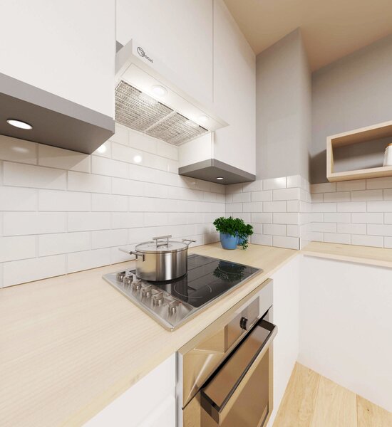 Novoterm Odsavač par pod skříňku Modo 60 WH, bílá