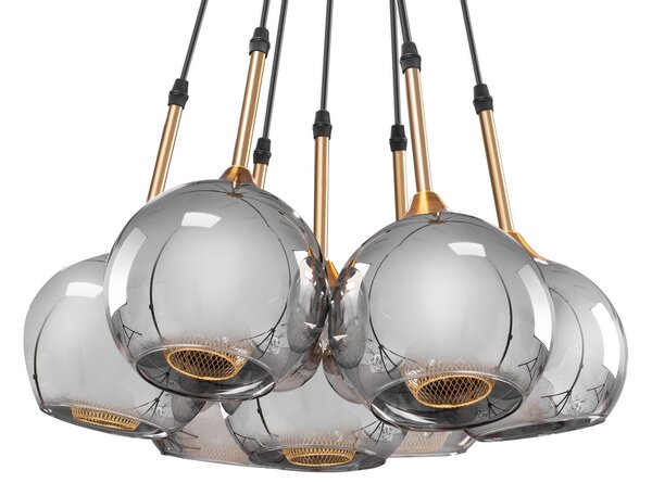 Toolight - Stropní lampa ze skla 7xG9 APP898-7CP, OSW-06670