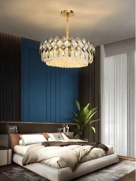Toolight Moderní designové osvětlení Crystal APP1540-8CP60 Gold