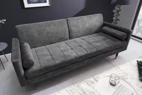 Pohovka COUTURE 195 CM šedá rozkládací Nábytek | Obývací pokoj | Sedací soupravy a pohovky | Pohovky | Rozkládací