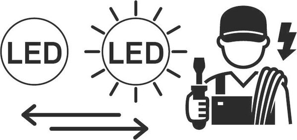 STROPNÍ LED SVÍTIDLO, 28,5/6,5 cm - Stropní svítidla